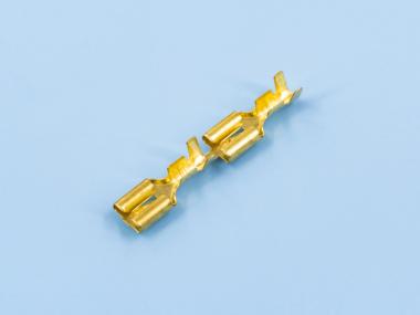 250卡扣插簧（底部），黃銅，直帶，原色（B04-01）