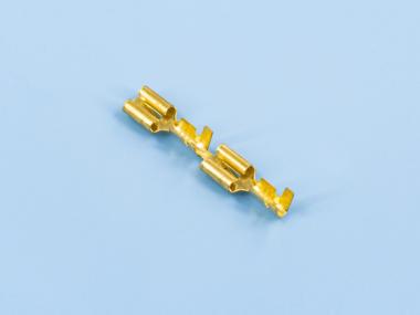 250卡扣插簧（底部），黃銅，直帶，原色（B04-01）