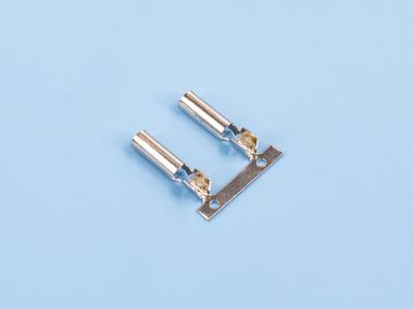 2.75D形母端，黃銅，鍍鎳，橫帶（DM01-01）